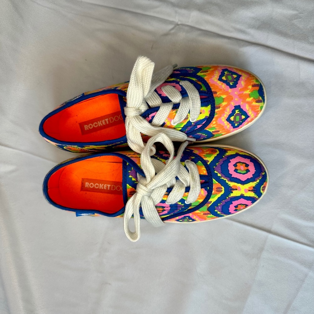 Rocket Dog Tie Dye Platform Sneakers